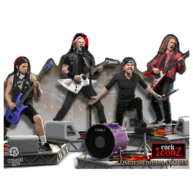 Ensemble de statues Iconz Metallica Rock de 4