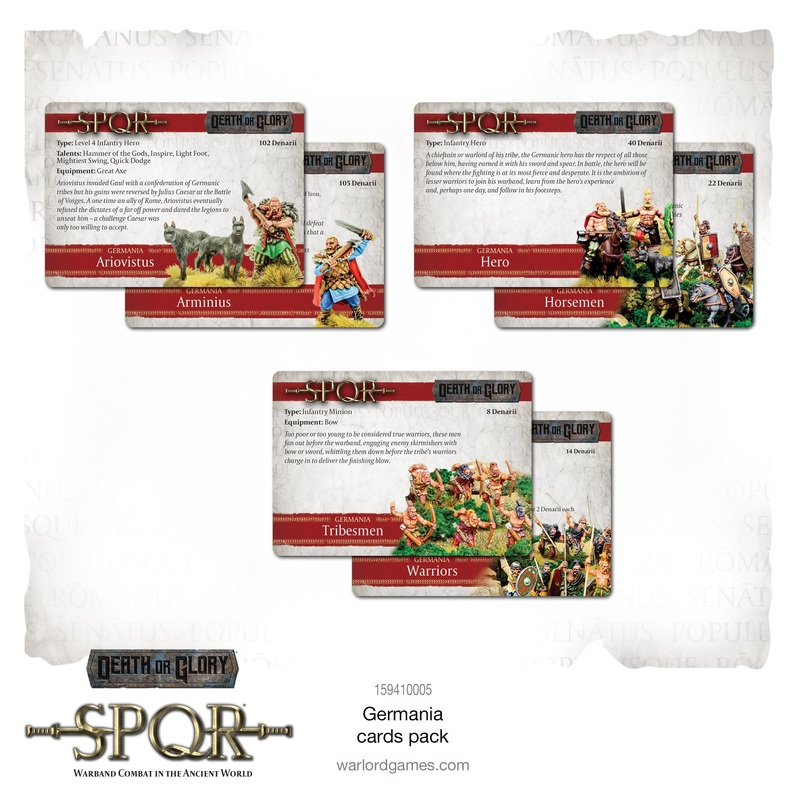 Death or Glory: SPQR Germania cards pack