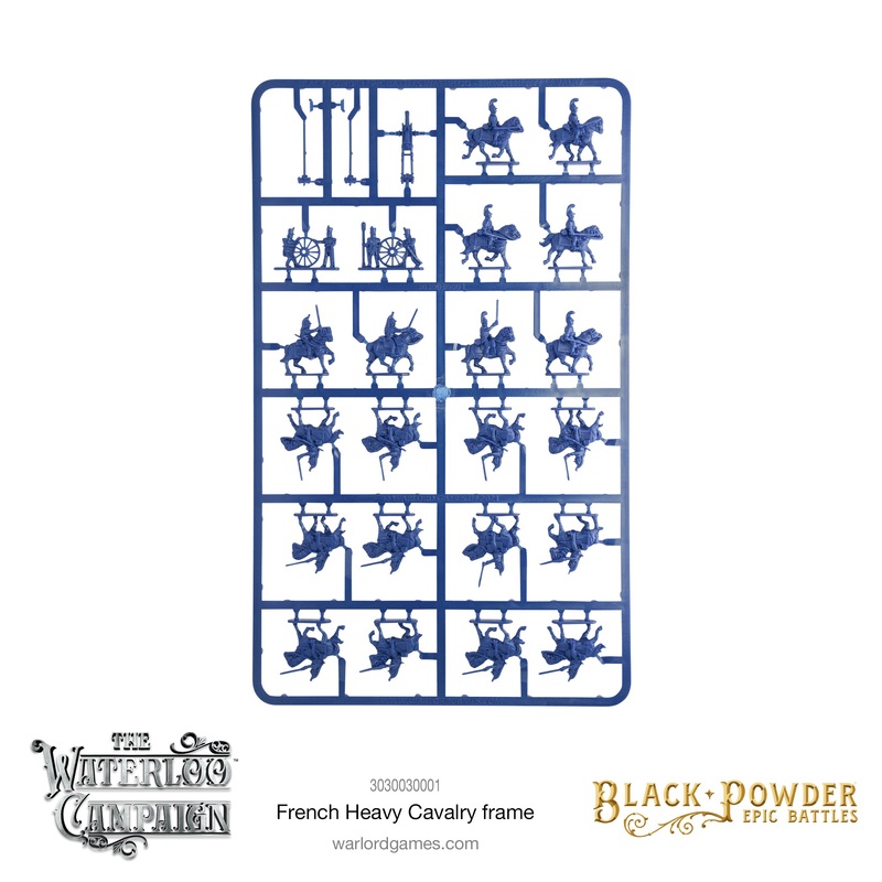 Epic Battles Waterloo -  French Heavy Cavalry Sprue