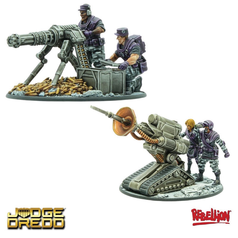 Judge Dredd: Citi-Def Sonic Cannon & Citi-Def Spit Cannon emplacement bundle