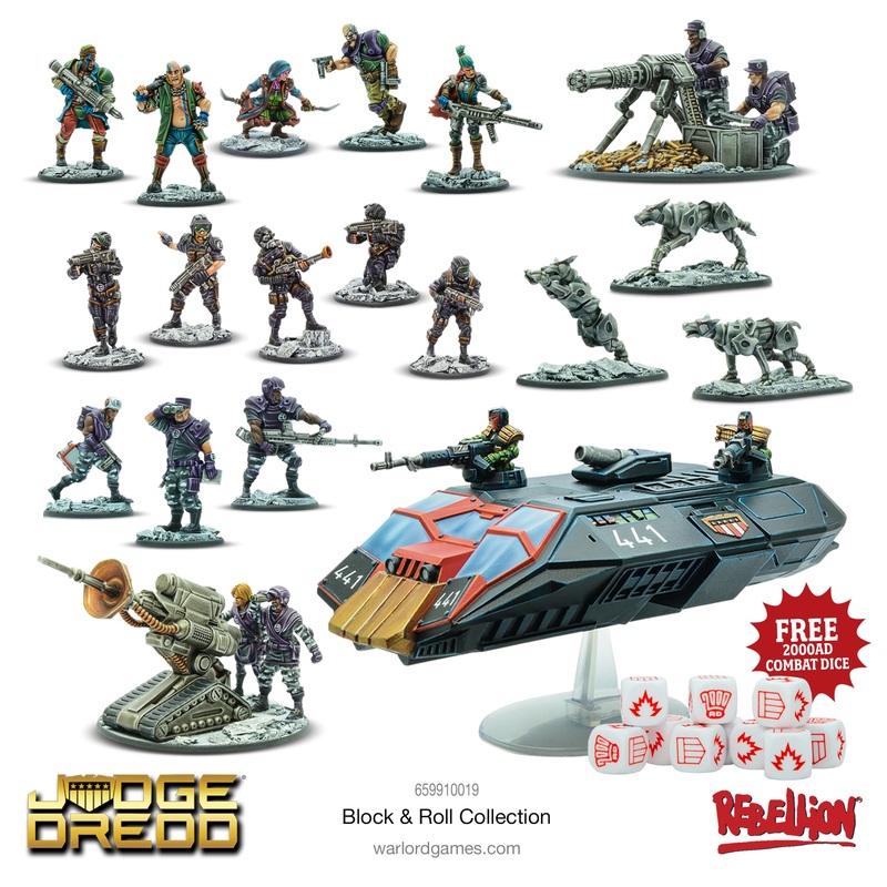 Judge Dredd Miniatures Game  Block & Roll Collection