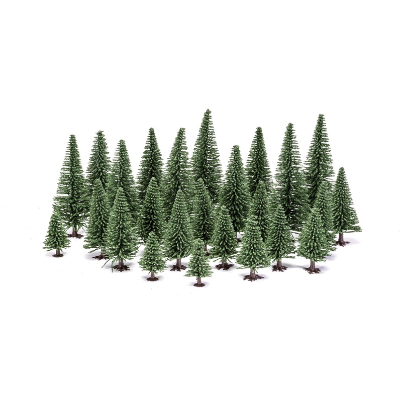 Fir Trees (5cm - 14cm) x 20 assorted trees