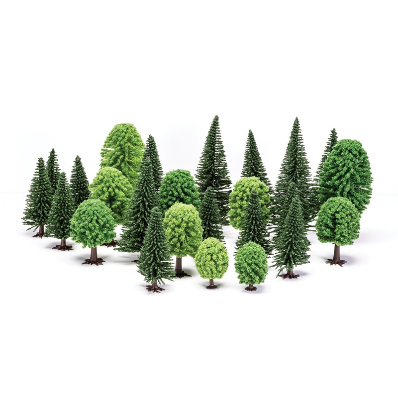 Mixed Trees (5cm - 14cm) x 20 assorted trees