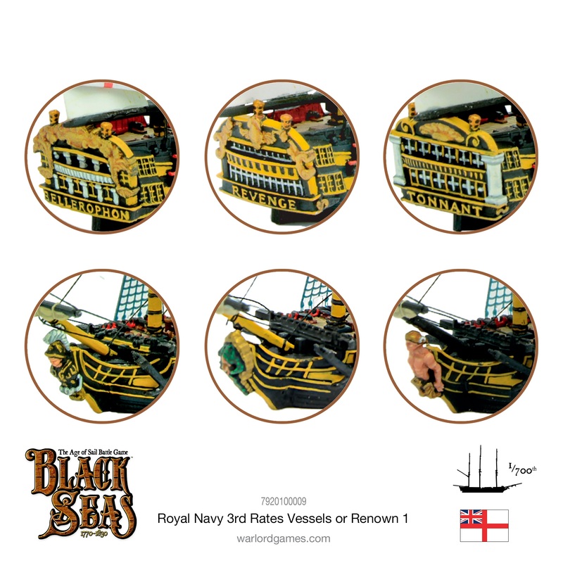 Royal Navy 3rd Rates Named ships Pack 1