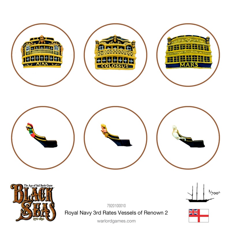Royal Navy 3rd Rates Named ships Pack 2