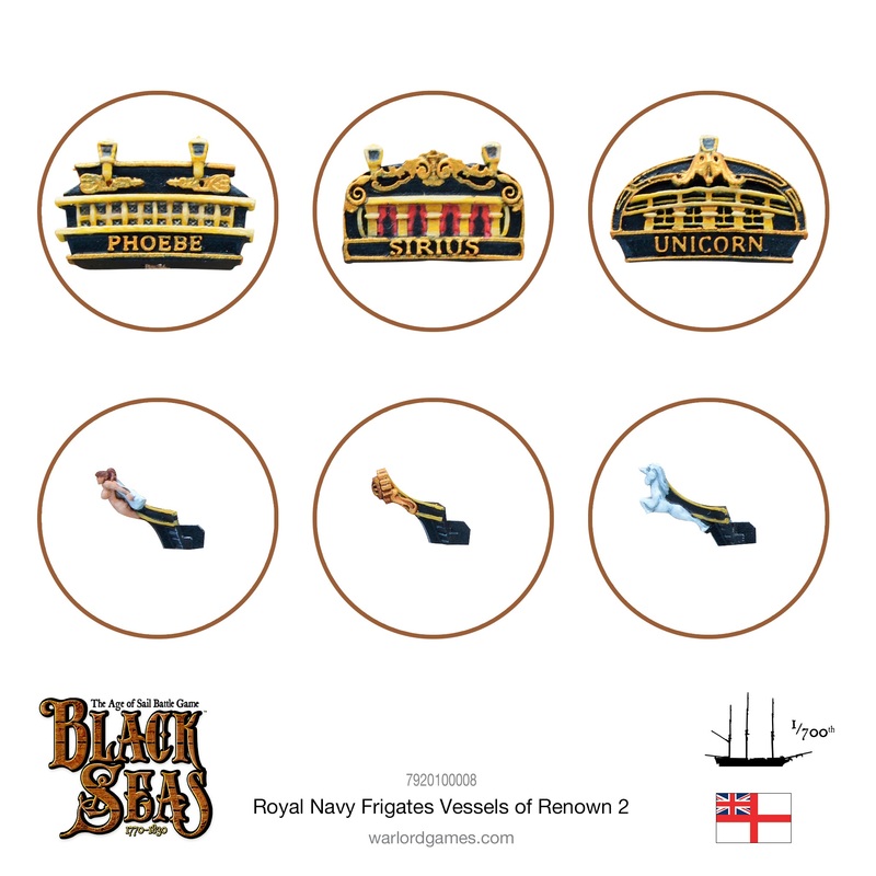 Royal Navy Frigates Named ships Pack 2