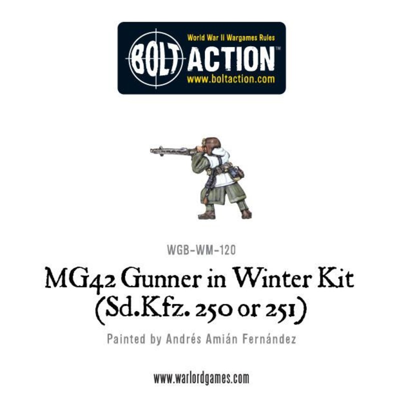 MG42 Gunner in Winter kit (Sd.Kfz 250 or 251)