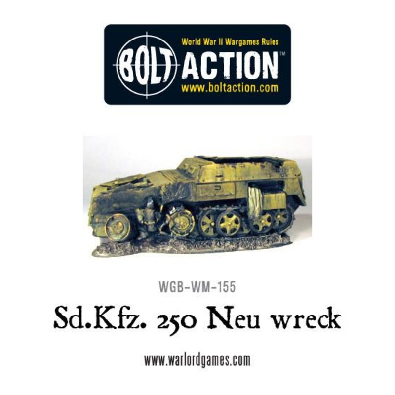 Wrecked Sd.Kfz 250 Neu