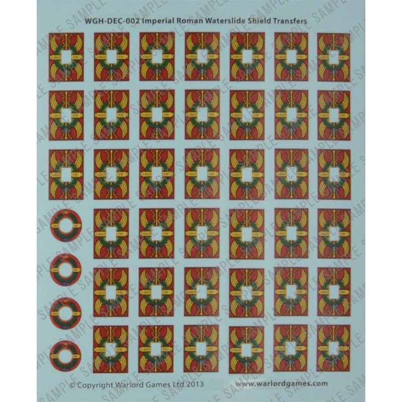 EIR Legionary shield designs waterslide transfers