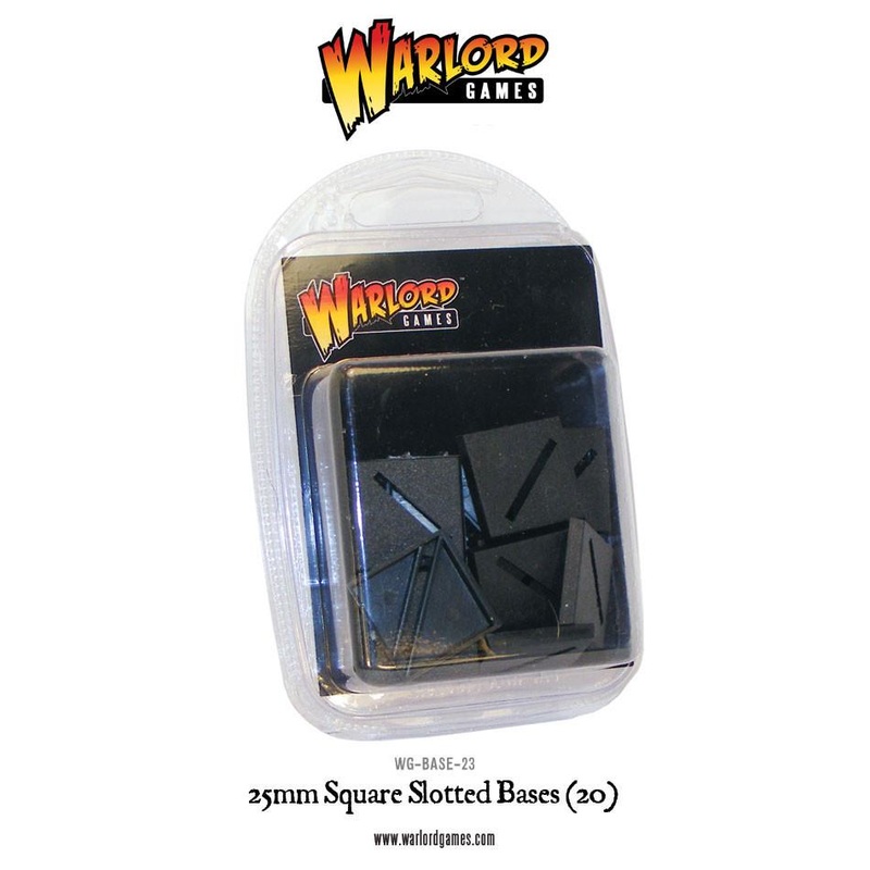 25mm Square Slotted bases (20)