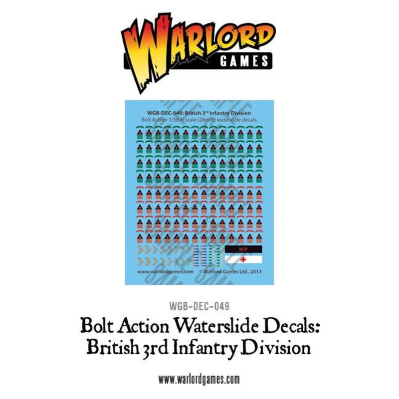 British 3rd Infantry Division decal sheet
