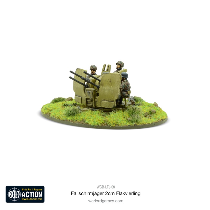Fallschirmjager 20mm Flakvierling 38 AA-gun (1943-45)