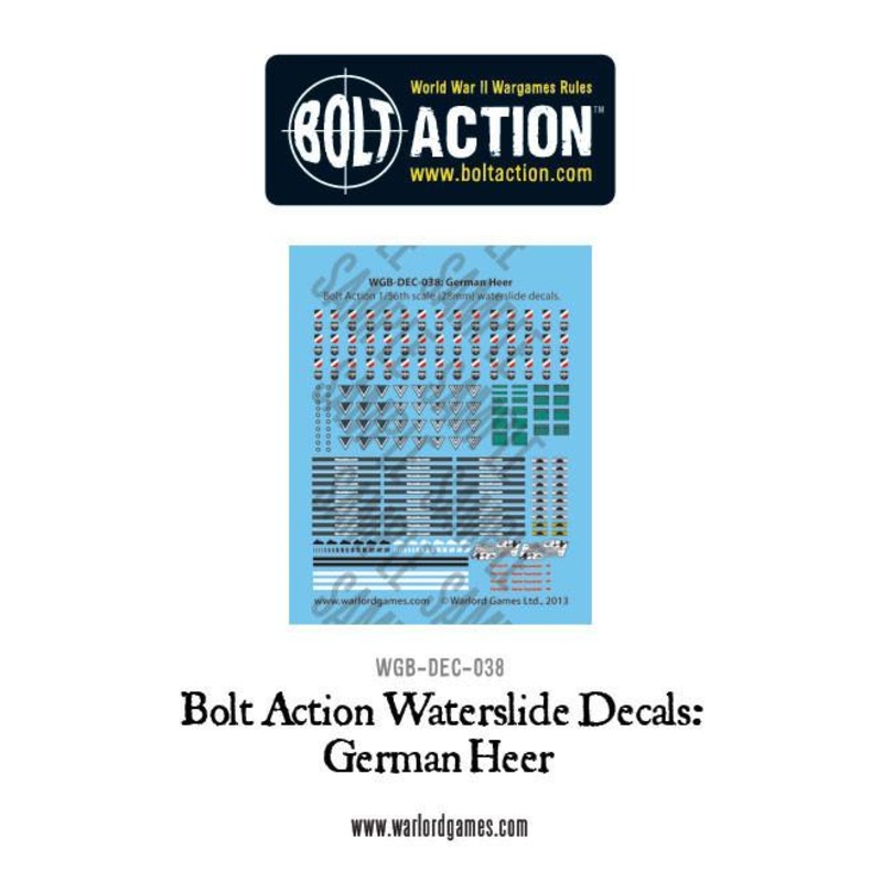 German Heer decals