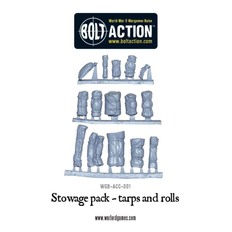 Stowage pack - tarps and rolls
