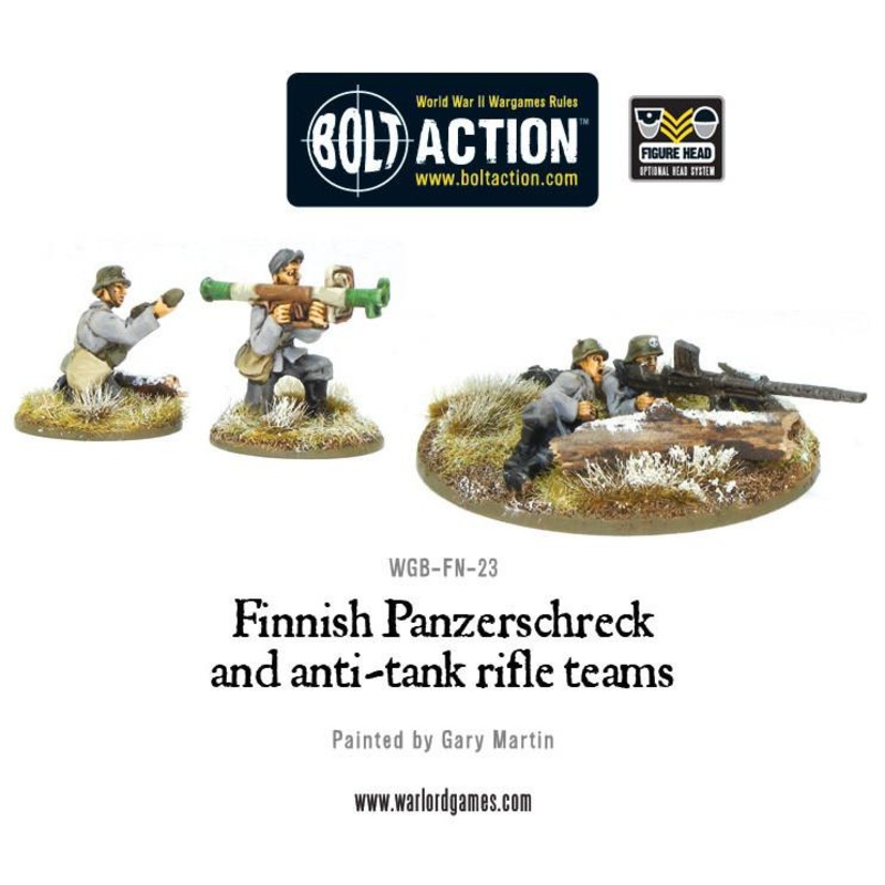 Finnish Panzerschreck and anti-tank rifle teams