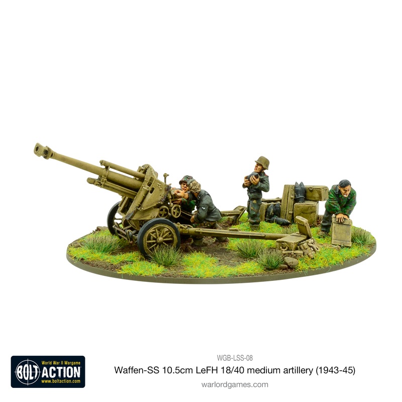 Waffen-SS 10.5cm LeFH 18/40 medium artillery (1943-45)