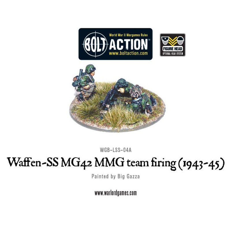 Waffen-SS MG42 MMG team firing (1943-45)