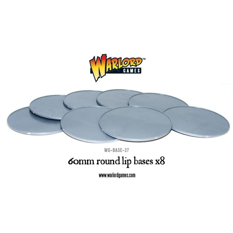 60mm round lip bases x 8