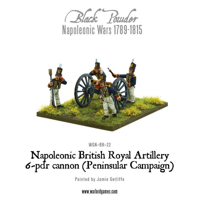 Napoleonic British Royal Artillery 6-pdr cannon (Peninsular Campaign)