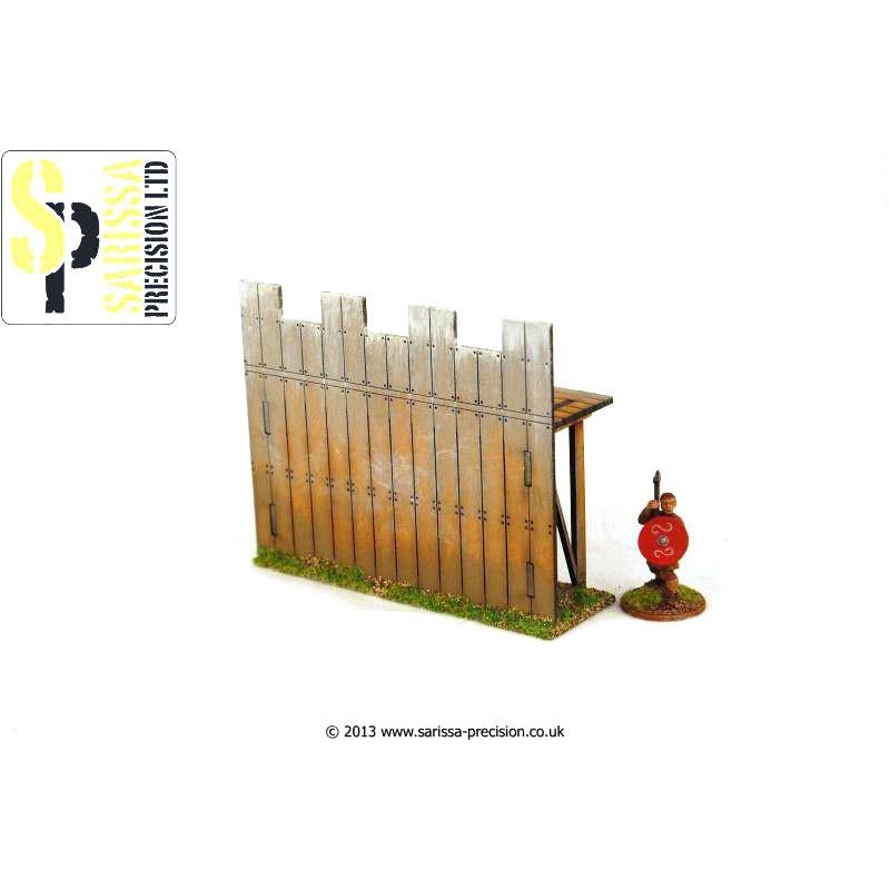 Wooden Palisade Wall - Straight