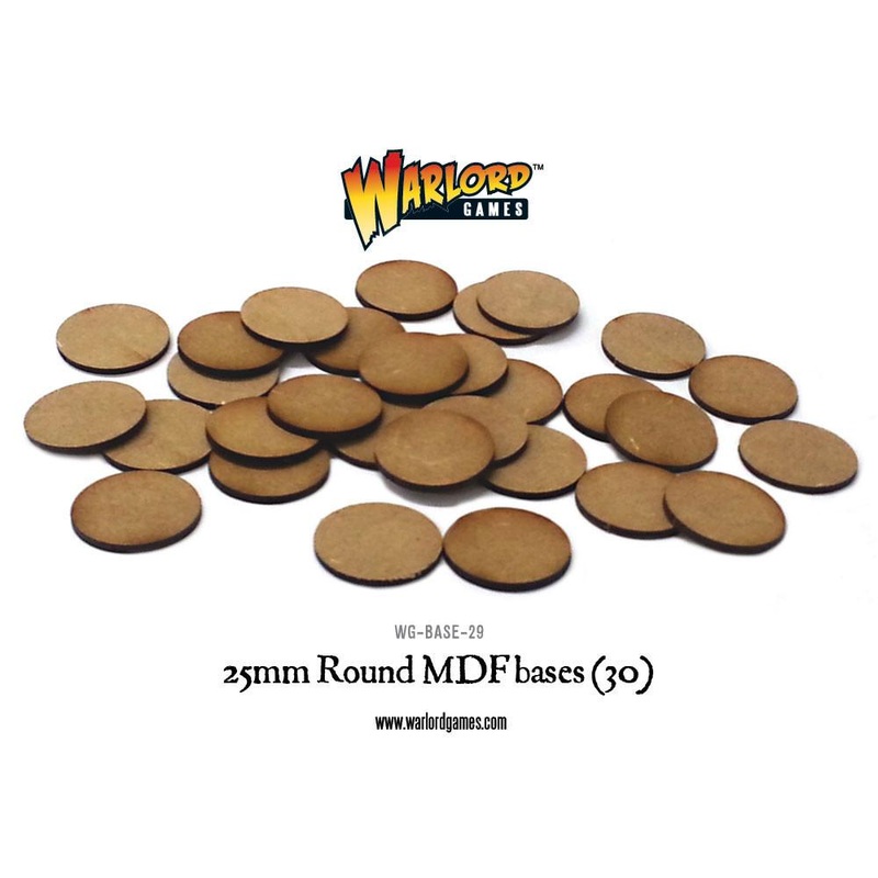 25mm Round MDF bases