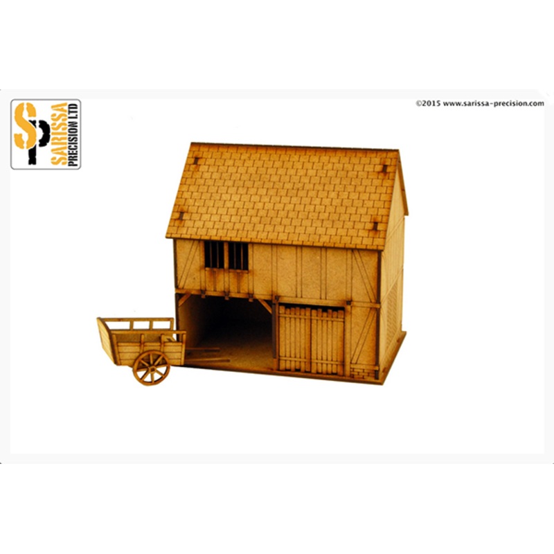 English Timber Framed Cart Shed & Cart
