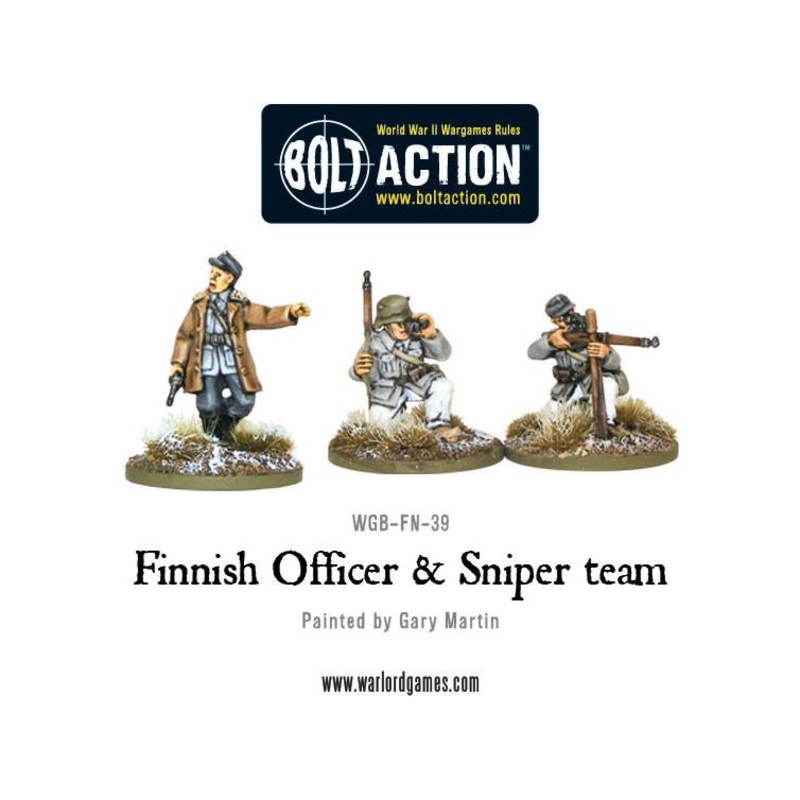 Finnish Officer & Sniper team