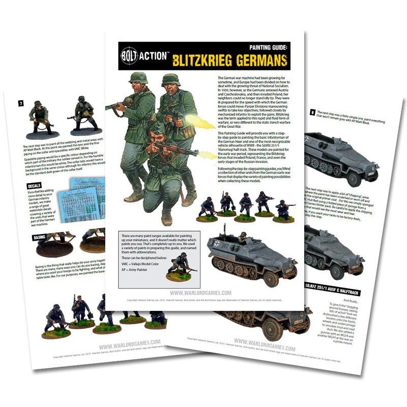 Blitzkrieg German painting guide - digital download