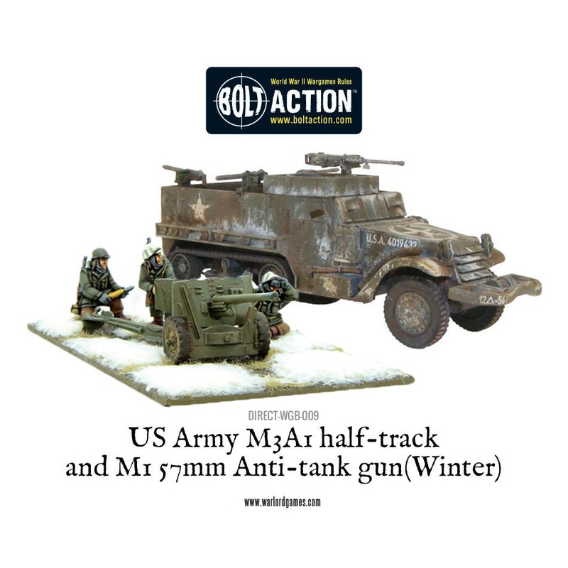 US Army M3A1 Half-track with M1 57mm Anti-tank gun (Winter)