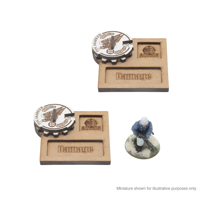 Bolt Action MDF Vehicle Pin Markers - Fallschirmjger
