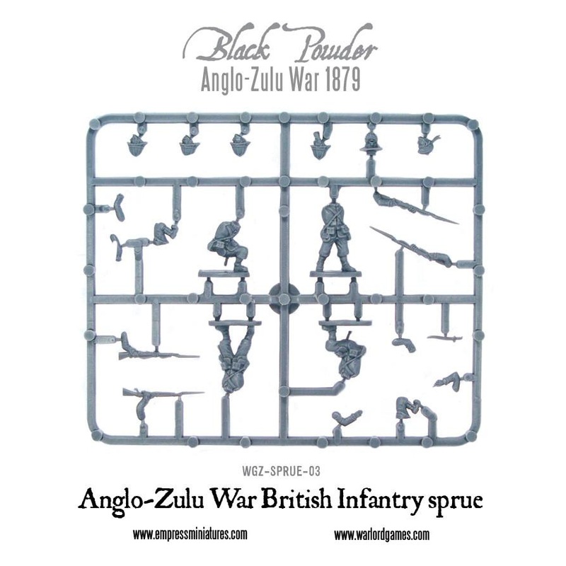 Anglo-Zulu War British Infantry sprue