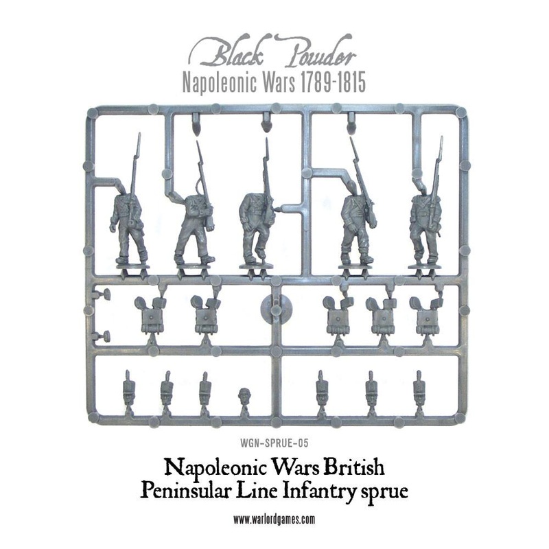 Napoleonic War British Peninsular Line Infantry sprue