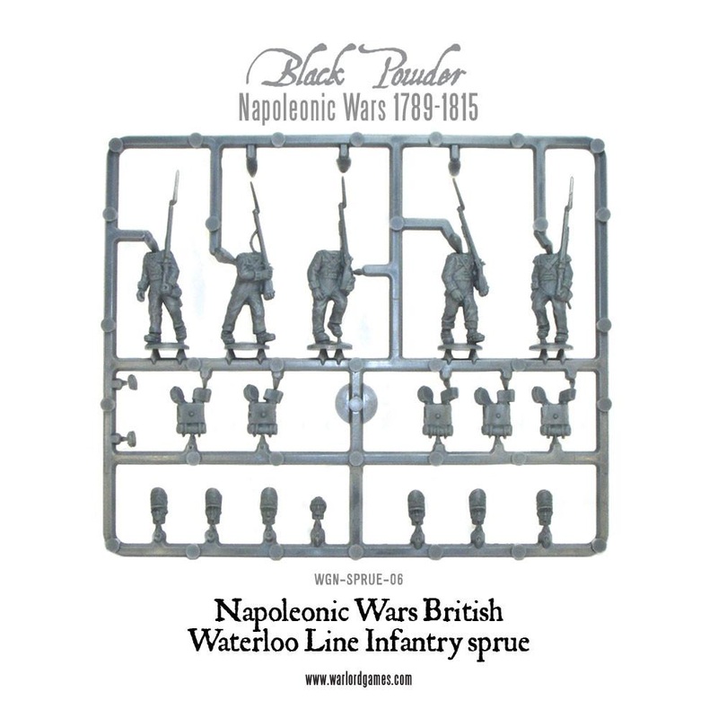 Napoleonic War British Waterloo Line Infantry sprue