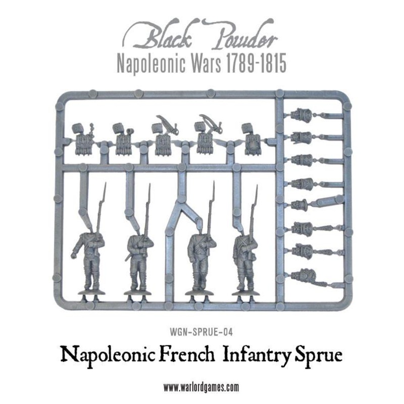 Napoleonic War French Line Infantry sprue