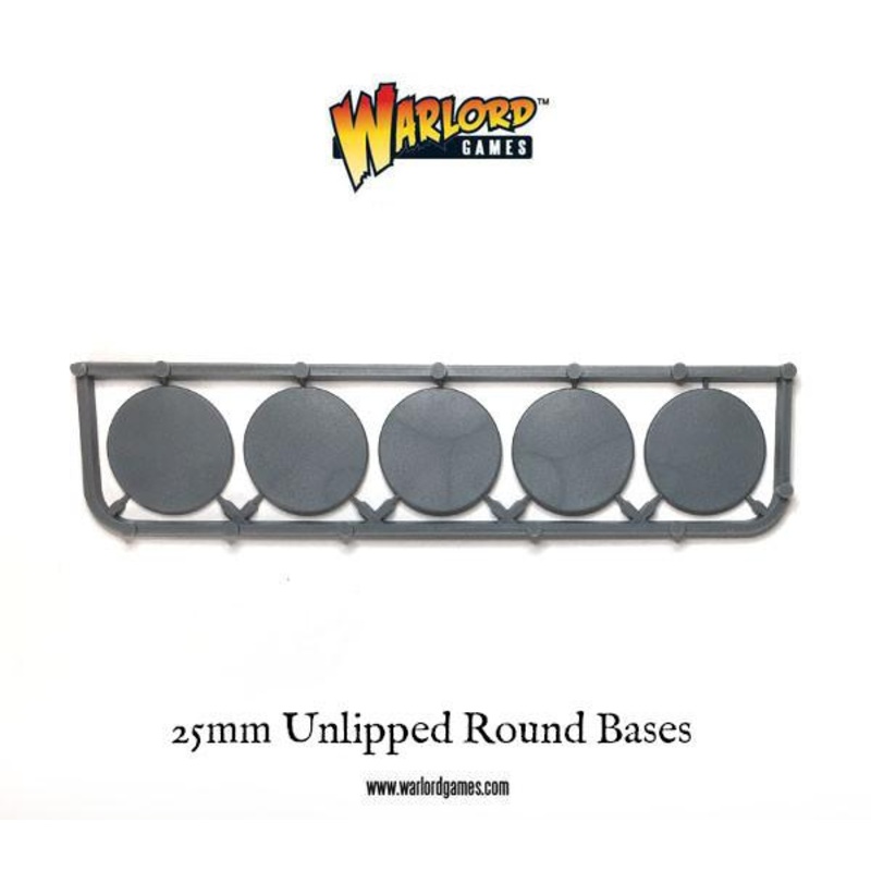 25mm unlipped Round bases (5x5 frames)