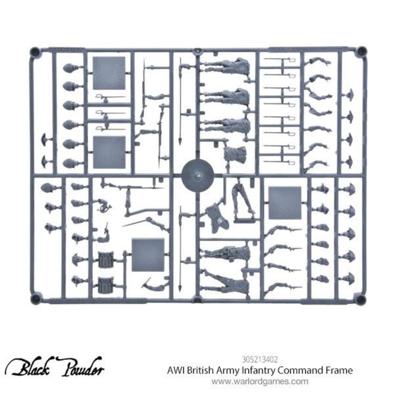 AWI British Army Infantry Command Sprue