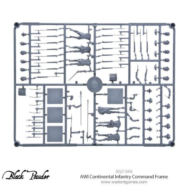 AWI Continental Infantry Command Sprue