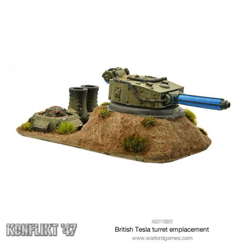 British Tesla turret emplacement
