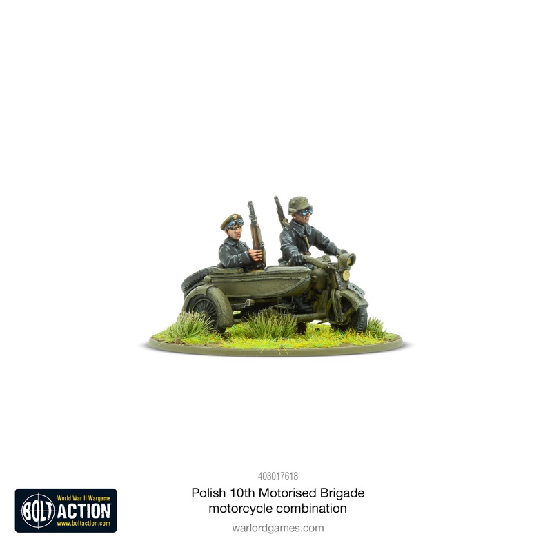 Polish 10th Motorized Brigade motorcycle combination