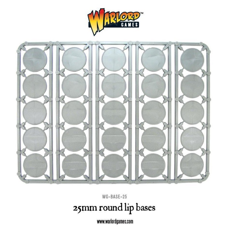 25mm round lip bases sprue