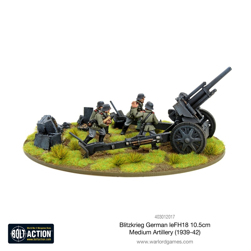 Blitzkrieg GermanleFH 18 10.5cmmedium artillery (1939-42)