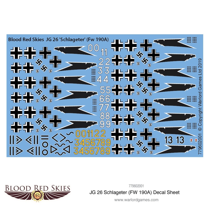 JG 26Schlageter(Fw 190A)decalsheet