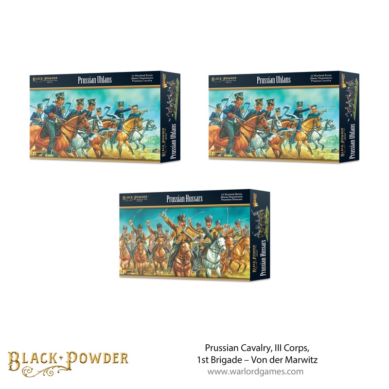 Prussian Cavalry, III Corps, 1st Brigade  Von der Marwitz