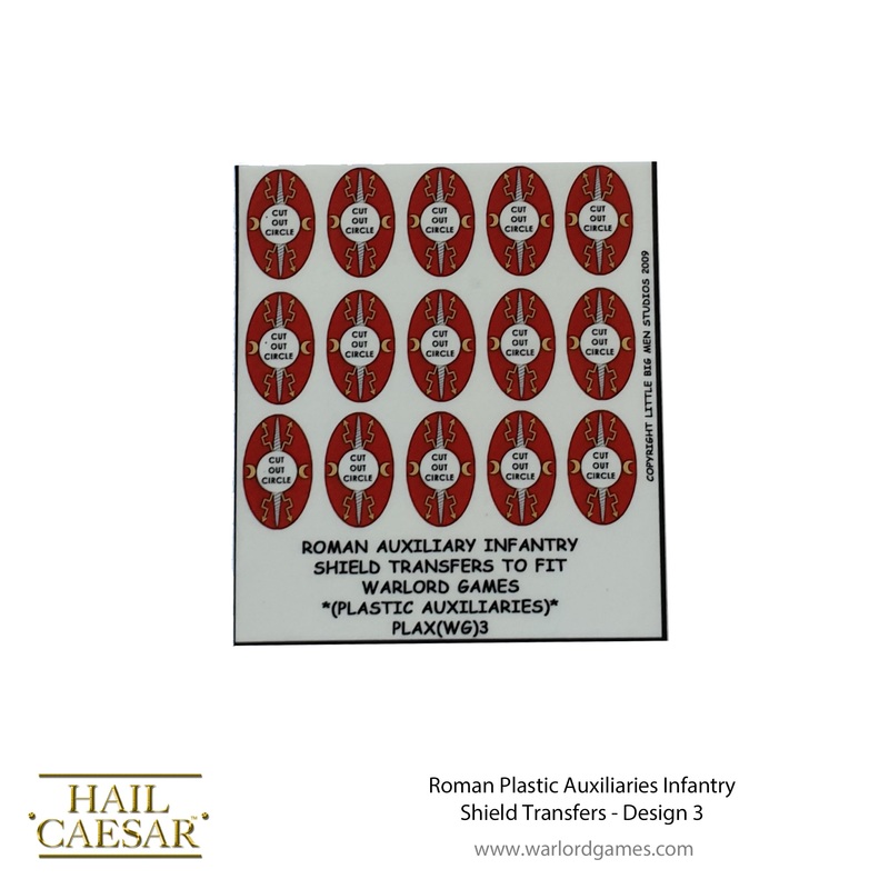 Roman plastic Auxiliaries Infantry shield transfers 3