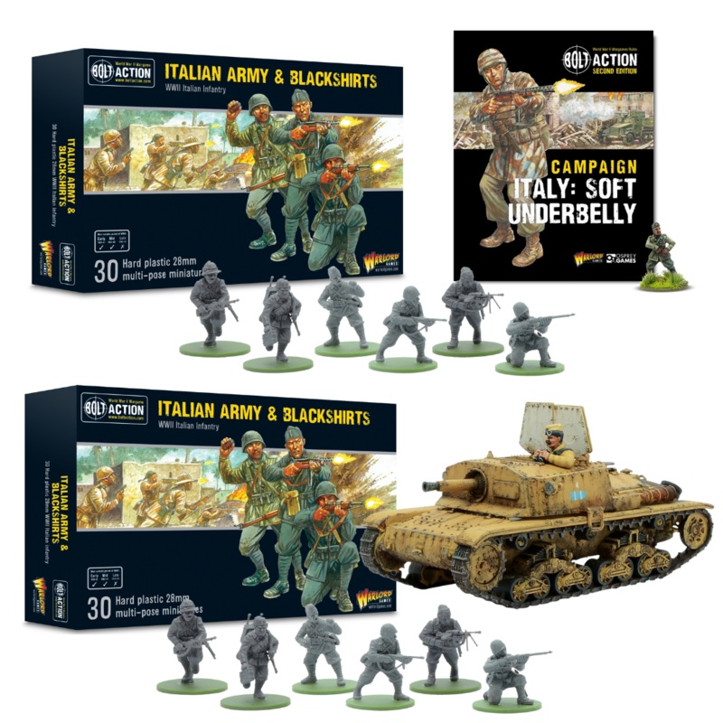 Bolt Action  Italian Plastics Bundle with Soft Underbelly