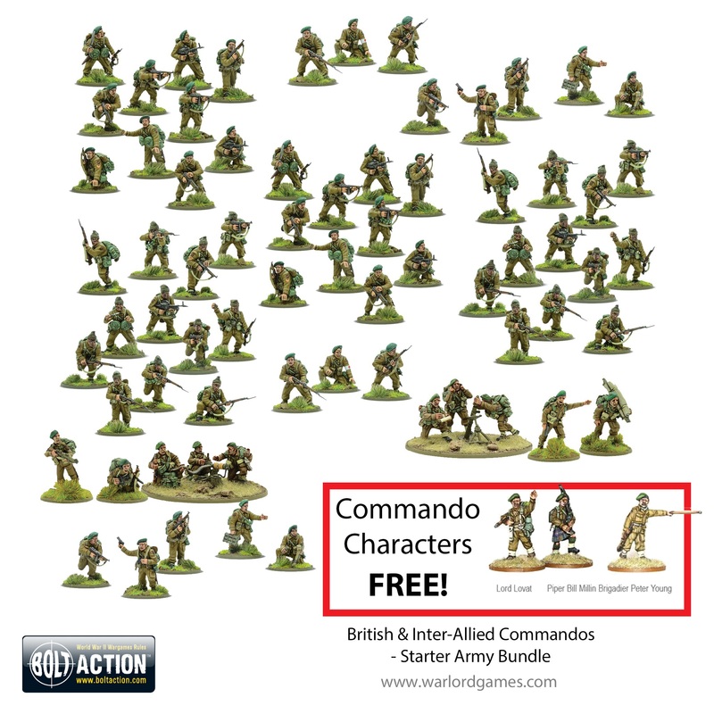 British & Inter-Allied Commandos  Starter Army Bundle