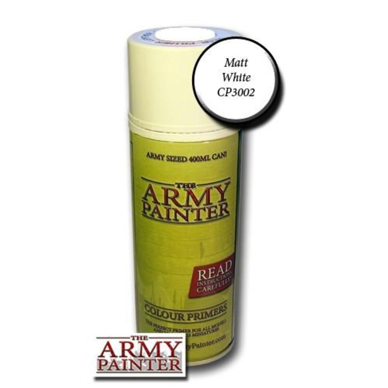 Matt White base primer spray