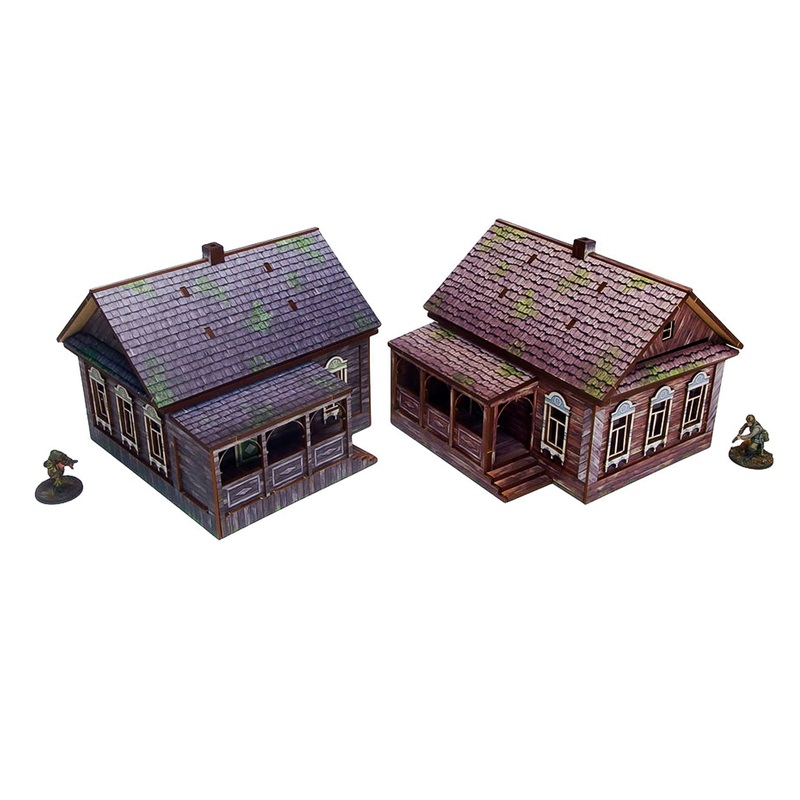Pre-Painted WW2 Ostfront Village Doma