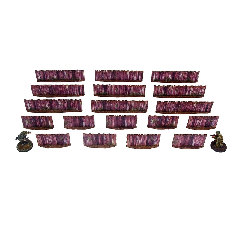 Pre-Painted WW2 Ostfront Village Low Fence