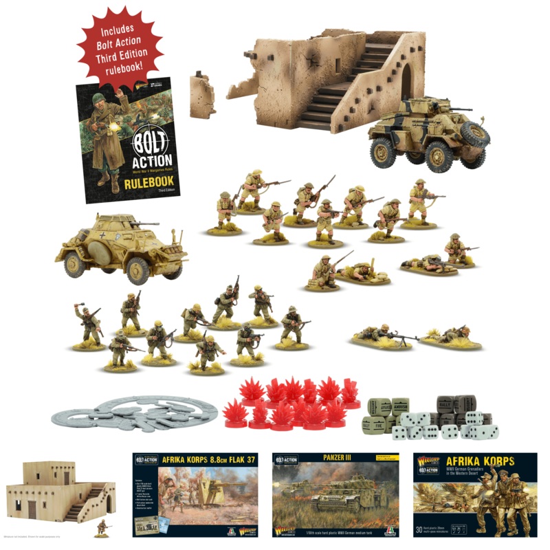 Bolt Action Starter Set  Gentleman's War - Desert Fox Bundle